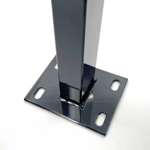 Stâlp Gard Antracit cu Talpă 60x40x1200 mm - Stalpi gard - Pret-Online.ro