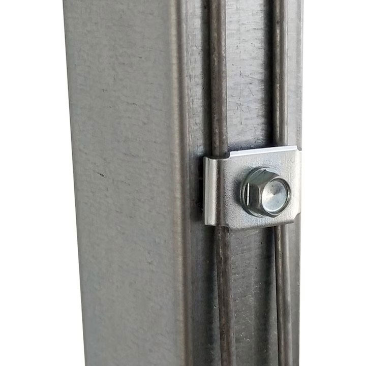 Clema-fixat-gard-bordurat-zincat-cu-surub-autoforant-6.3x25-mm